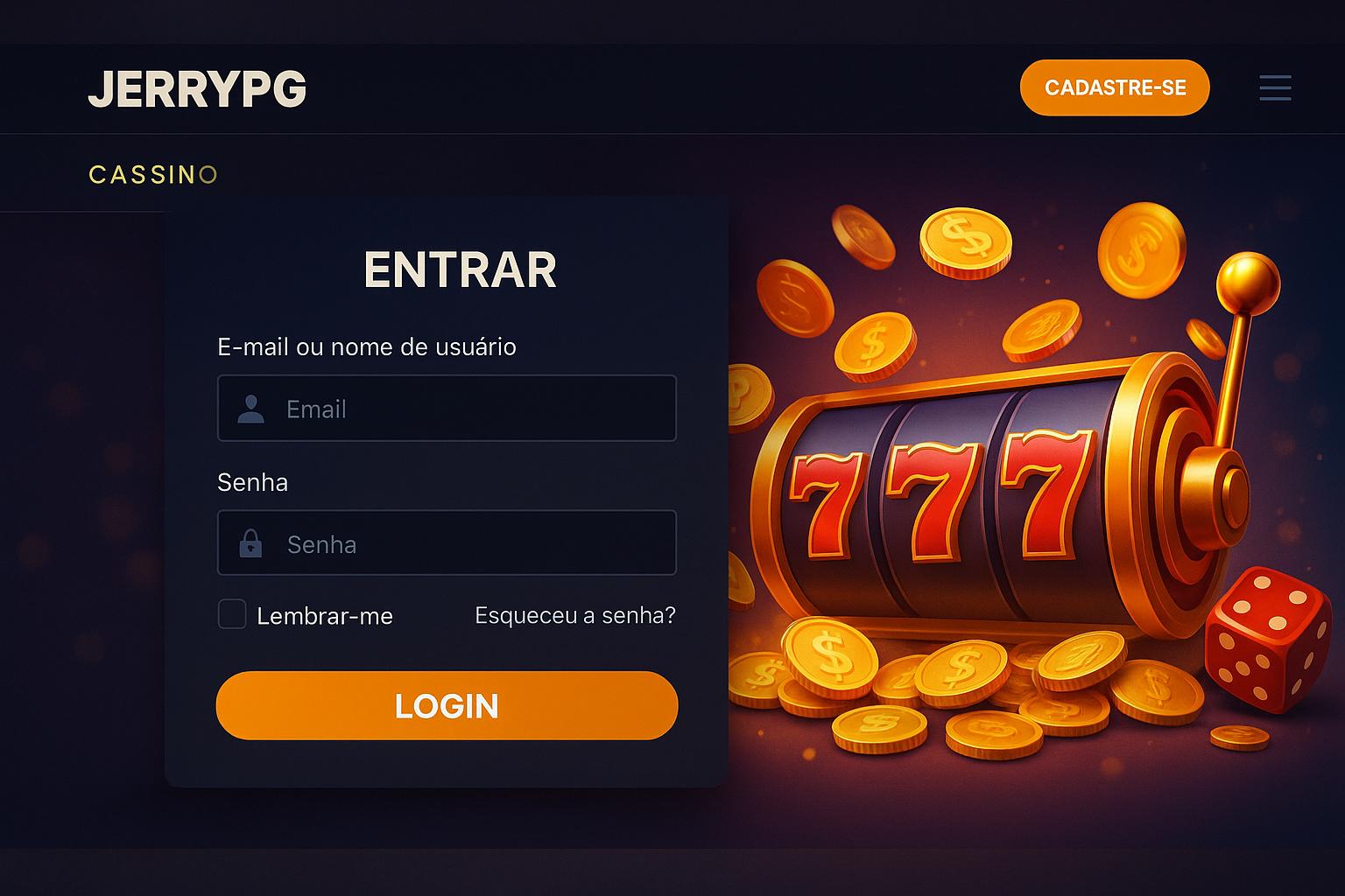 Login no Cassino JERRYPG
